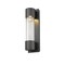 Z-Lite Striate 1 Light Outdoor Wall Sconce, Black & Clear Optic Glass 575S-BK-LED - alternate 2